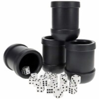WE Games 4 Plastic Dice Cups, 20 Dice, Instructions for Liar's Dice and 10 Games