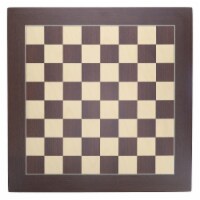Deluxe Wenge and Sycamore Wooden Chess Board - 21.75 inches