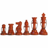 WE Games Keychain Bag Tag Chessmen - Includes 17 Pieces in Orange