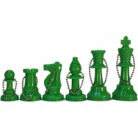WE Games Keychain Bag Tag Chessmen - Includes 17 Pieces in Neon