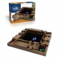 WE Games 4 Player Shut The Box(TM) Dice Game - Walnut Stained Wood - Travel Size