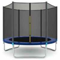 Gymax 8' Trampoline Combo Bounce Jump Safety Enclosure Net Spring Safety Pad