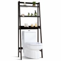 3-Shelf Over-The-Toilet Storage Rack Bathroom Shelf Organizer Space Saver Brown