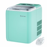 Costway Portable Countertop Ice Maker Machine 44Lbs/24H Self-Clean w/Scoop Mint Green