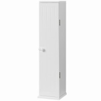 Gymax Toilet Tissue Storage Tower Bathroom Storage Floor Cabinet w/ 4 Shelves