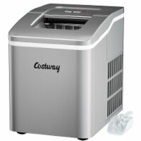 Costway Portable Ice Maker Machine Countertop 26Lbs/24H Self-cleaning w/ Scoop Silver