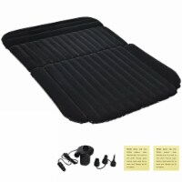 Inflatable SUV Air Backseat Mattress Flocking Travel Pad w/Pump Camping Outdoor