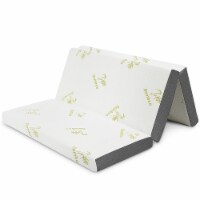 Costway 4'' Tri-Folding Memory Foam Mattress W/ Carry Bag Full