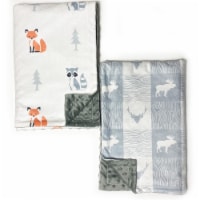 Plush Extra Soft Baby Blankets | 2-Pack of Large 30 x40  Multi-Purpose Blankets | Woodland