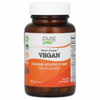 Pure Essence Real-Zymes Vegan - 30 Vegi-Caps Perspective: Main