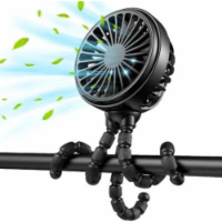 Mini Stroller Fan Clip-on for Baby, Rechargeable, Handheld and USB Cooling Fan