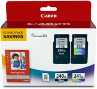 Canon Photo Paper and PG-240/CL-241 XL Ink Cartridges Combo - Multi-Color Perspective: Main