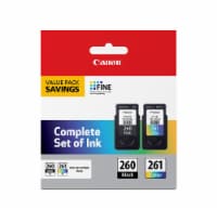 Canon PG-260/CL-261 Complete Set Ink Value Pack Perspective: Main