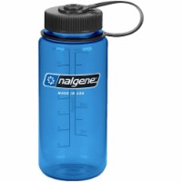 Nalgene 342699 16 oz Sustain Tritan Wide Mouth Water Bottle, Slate Blue & Black