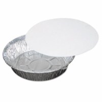 PCT 2-Part Aluminum Food Containers, White - 7 x 1.75 in. - 200 Per Carton