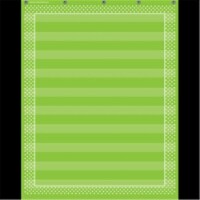 Lime Polka Dots 10 Pocket Chart