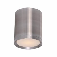 6.25 x 5 in. Lightray LED One Light Flush Mount, Brushed Aluminum