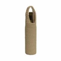 Mode Crochet Wine Bottle Wrap, Tan