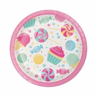 Group Candy Bouquet Luncheon Plate, Pack of 12 - 8 Per Pack Perspective: Main