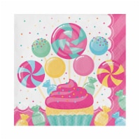 Group 2 Ply Candy Bouquet Luncheon Napkin, Pack of 12 - 16 Per Pack Perspective: Main