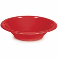 Group 12 oz Plastic Bowl, Classic Red - 20 per Case - Case of 12