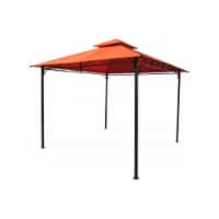 Square Vented Canopy Gazebo, Terra Cotta