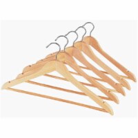 Wood Suit Hanger With Bar