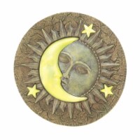 10.2 x 10.2 x 0.5 in. Sun & Moon Glowing Stepping Stone