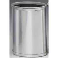 Mylar Brushed Chrome Waste Basket
