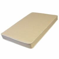 L A BABY 3508-ORGJ 3-Inch Thick Compact Crib Mattress With Organic Cotton Layer- Ecru