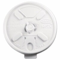 Lift Lock Plastic Hot Cup Lids, White - 10 oz
