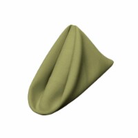 1818Pop-pk10-SageDrkP39 Polyester Poplin Napkin, Dark Sage - 18 x 18 in. - Pack of 10