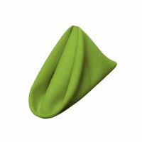 1818Pop-pk10-LimeP84 Polyester Poplin Napkin, Lime - 18 x 18 in. - Pack of 10