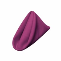 1818Pop-pk10-MagentaP81 Polyester Poplin Napkin, Magenta - 18 x 18 in. - Pack of 10