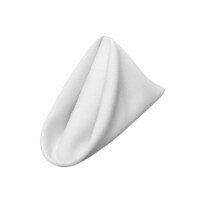 1818Pop-pk10-WhiteP11 Polyester Poplin Napkin, White - 18 x 18 in. - Pack of 10