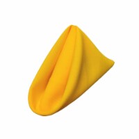 1818Pop-pk10-YellowDrkP47 Polyester Poplin Napkin, Dark Yellow - 18 x 18 in. - Pack of 10