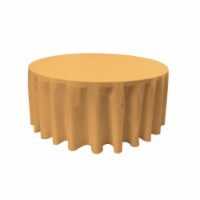 TCpop108R-GoldP14 Polyester Poplin Tablecloth, Gold - 108 in. Round