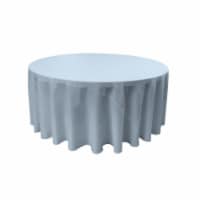 TCpop108R-BlueLgtP18 Polyester Poplin Tablecloth, Light Blue - 108 in. Round
