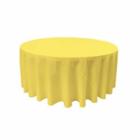TCpop108R-YellowLgtP99 Polyester Poplin Tablecloth, Light Yellow - 108 in. Round