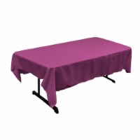 TCpop60x90-MagentaP81 Polyester Poplin Rectangular Tablecloth, Magenta - 60 x 90 in.
