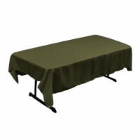 TCpop60x90-OliveP21 Polyester Poplin Rectangular Tablecloth, Olive - 60 x 90 in.