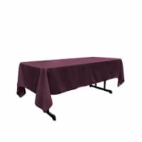 TCpop60x108-EggplantP42 Polyester Poplin Rectangular Tablecloth, Eggplant - 60 x 108 in.