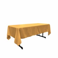 TCpop60x108-GoldP14 Polyester Poplin Rectangular Tablecloth, Gold - 60 x 108 in.