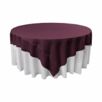 TCpop90x90-EggplantP42 Polyester Poplin Square Tablecloth, Eggplant - 90 x 90 in.