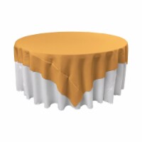 TCpop90x90-GoldP14 Polyester Poplin Square Tablecloth, Gold - 90 x 90 in.
