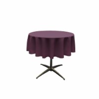 TCpop58R-EggplantP42 Polyester Poplin Tablecloth, Eggplant - 58 in. Round