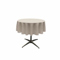 TCpop58R-GrayLgtP41 Polyester Poplin Tablecloth, Light Gray - 58 in. Round