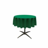 TCpop58R-GreenEmP32 Polyester Poplin Tablecloth, Emerald Green - 58 in. Round