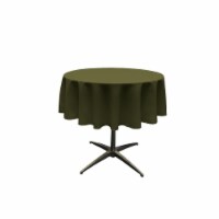 TCpop58R-OliveP21 Polyester Poplin Tablecloth, Olive - 58 in. Round