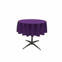 TCpop58R-PurpleP23 Polyester Poplin Tablecloth, Purple - 58 in. Round